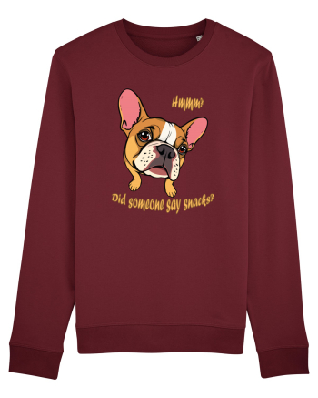Did someone say snacks? Burgundy
