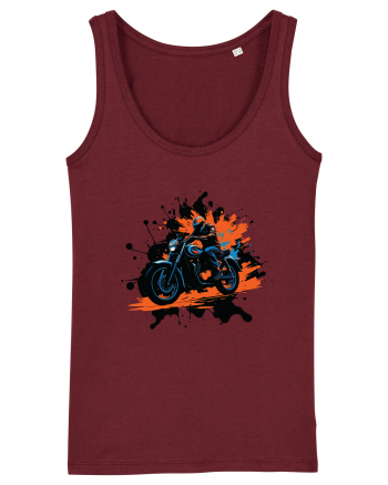 Vintage Wheels - Motorcycle Riding BLTM11-02 Burgundy