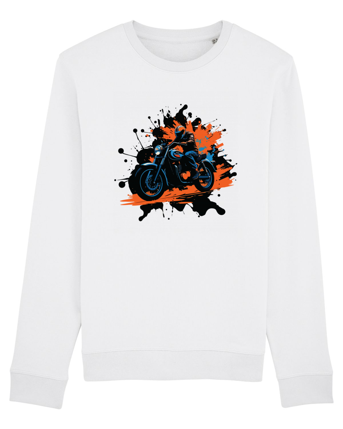Bluză mânecă lungă Unisex Rise White