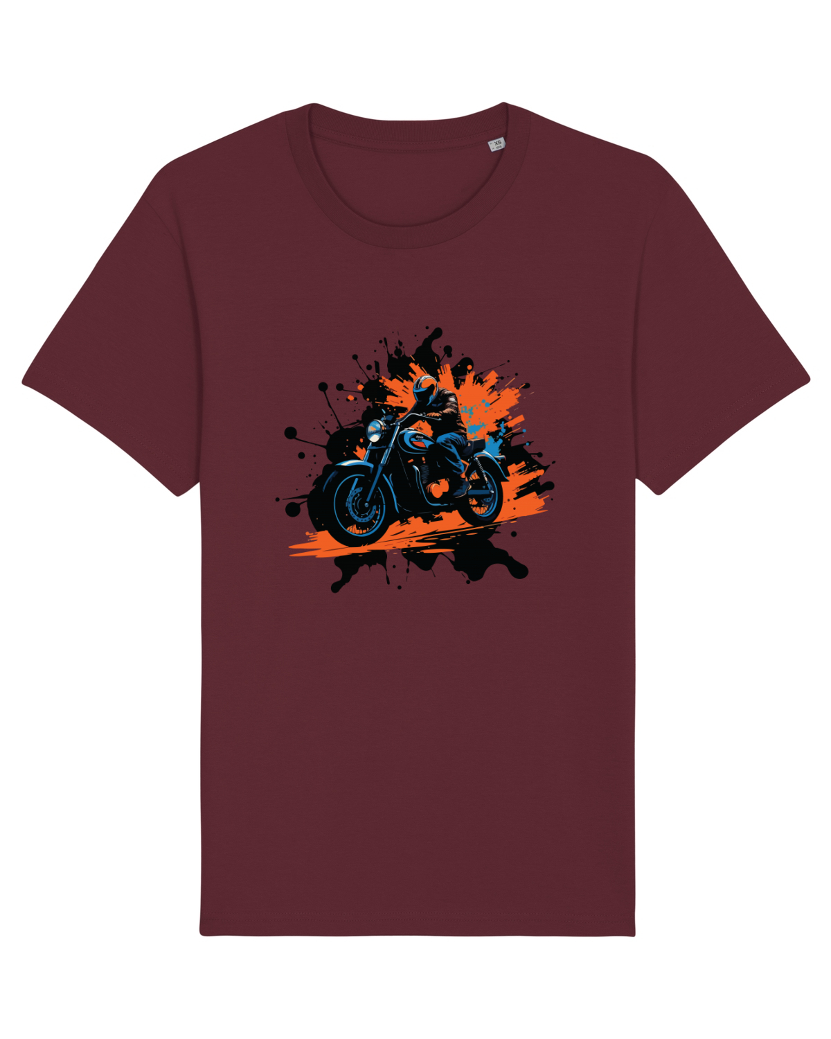 Tricou mânecă scurtă Unisex Rocker Burgundy