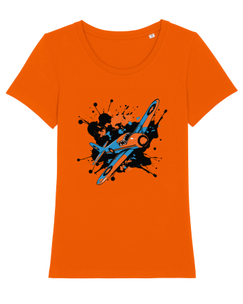 Vintage Wings - Airplane color splash BLTP15-02 Bright Orange