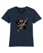 Vintage Wings - Airplane color splash BLTP15-02 Tricou mânecă scurtă guler V Bărbat Presenter