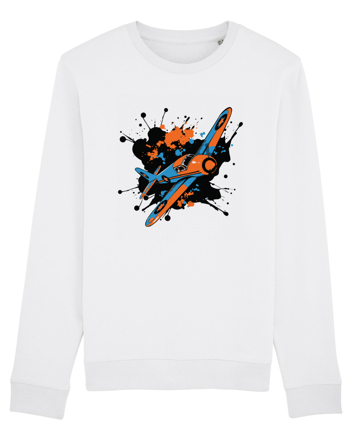 Bluză mânecă lungă Unisex Rise White