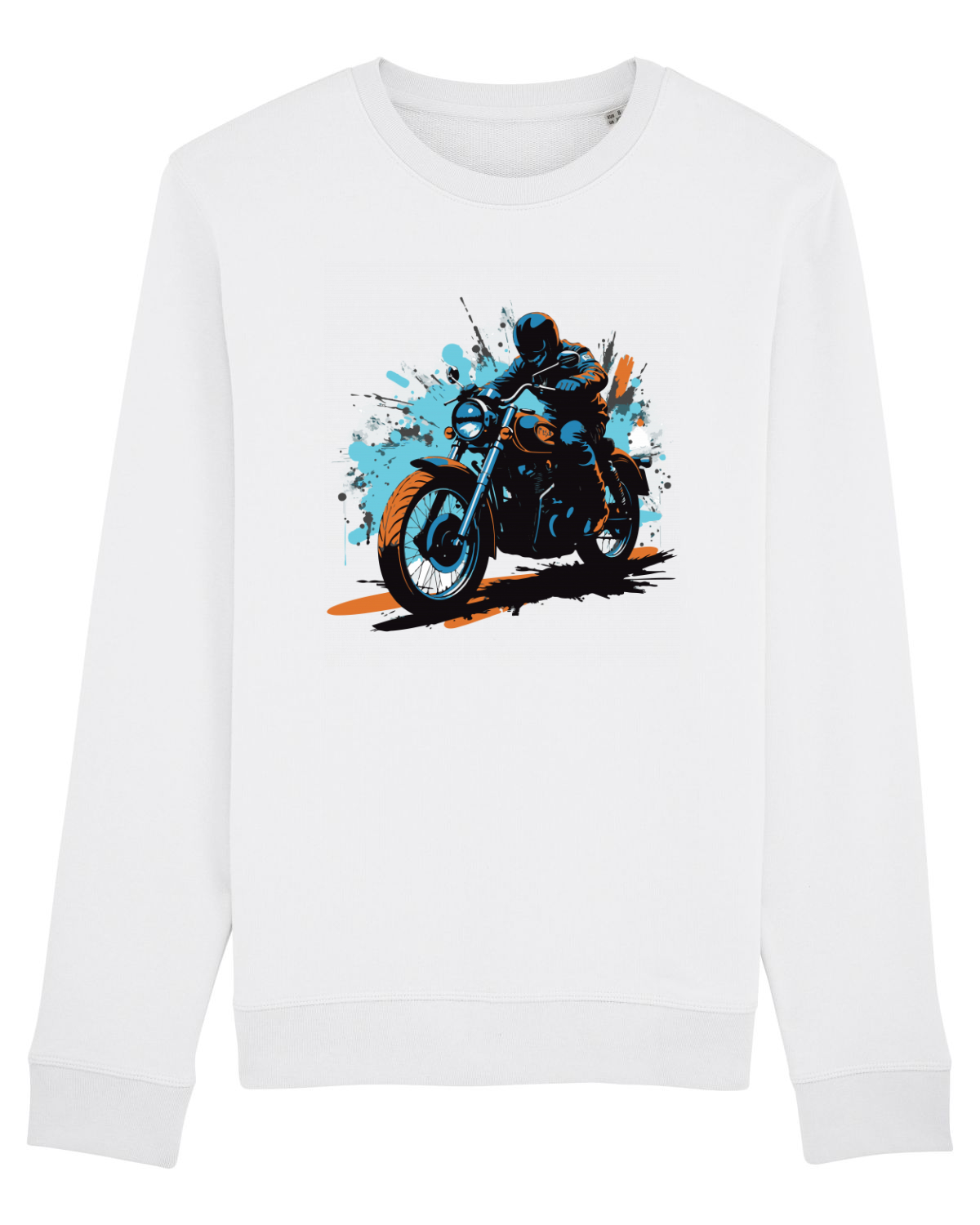 Bluză mânecă lungă Unisex Rise White