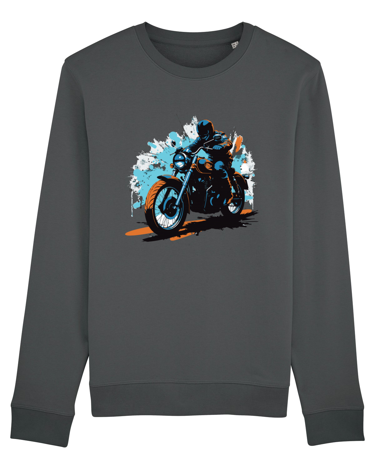 Bluză mânecă lungă Unisex Rise Anthracite