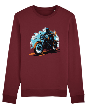 Vintage Wheels - Motorcycle riding II BLTM10-01 Burgundy