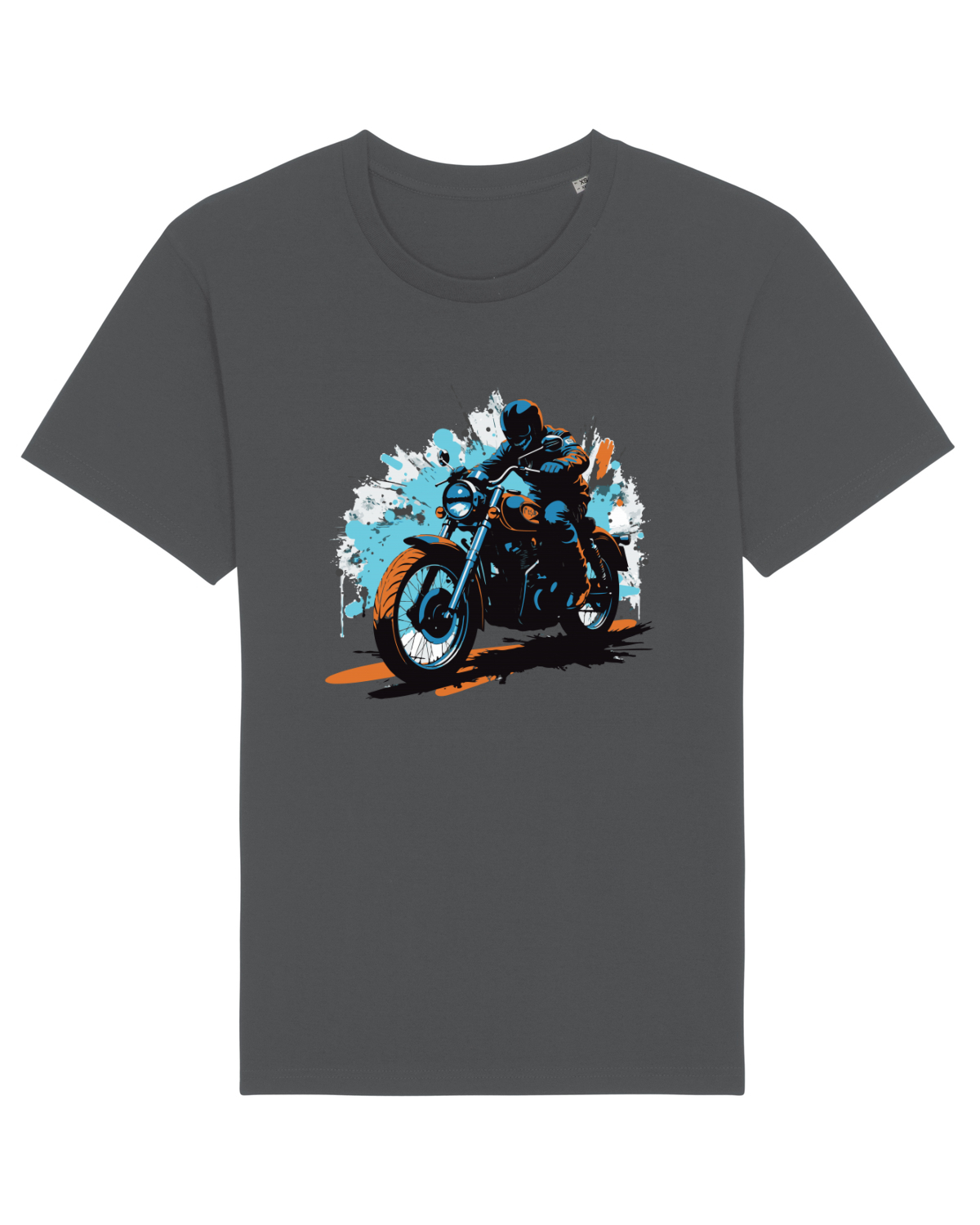 Tricou mânecă scurtă Unisex Rocker Anthracite