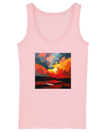 Abstract art Cotton Pink