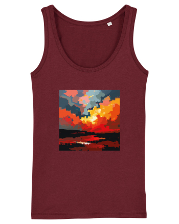 Abstract art Burgundy