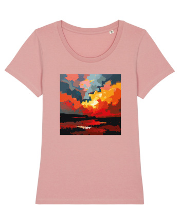 Abstract art Canyon Pink