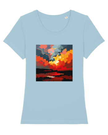 Abstract art Sky Blue