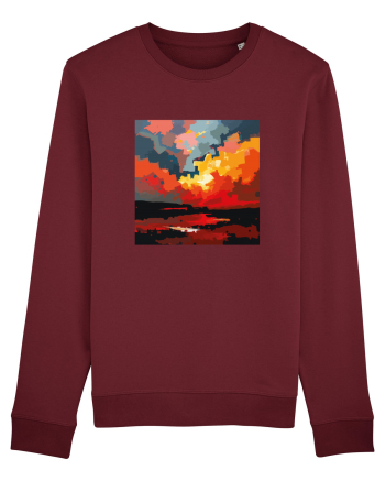Abstract art Burgundy