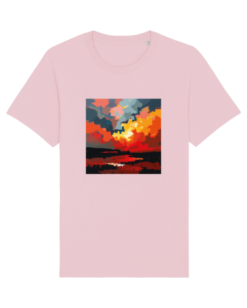 Abstract art Cotton Pink