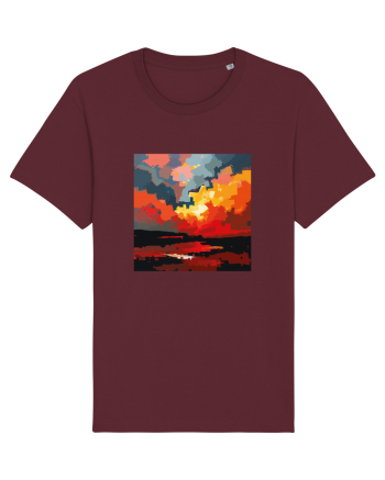 Abstract art Burgundy