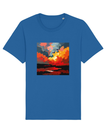 Abstract art Royal Blue