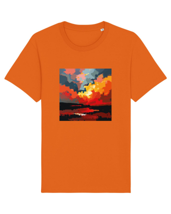 Abstract art Bright Orange