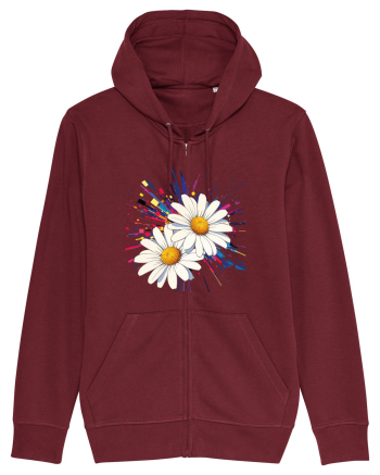 Daisies Burgundy