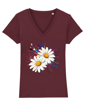 Daisies Burgundy