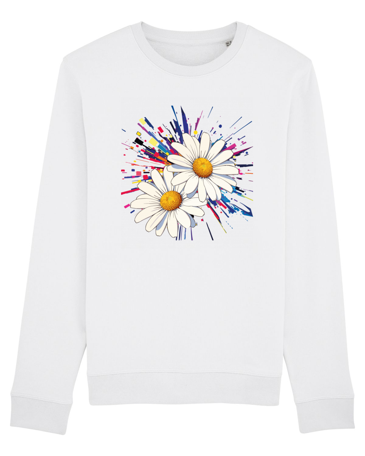 Bluză mânecă lungă Unisex Rise White