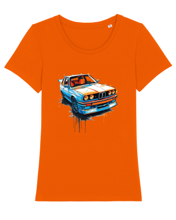 Vintage car Bright Orange