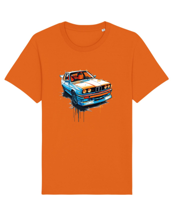 Vintage car Bright Orange