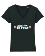 Liber sa fiu ULTRA! Tricou mânecă scurtă guler V Damă Evoker