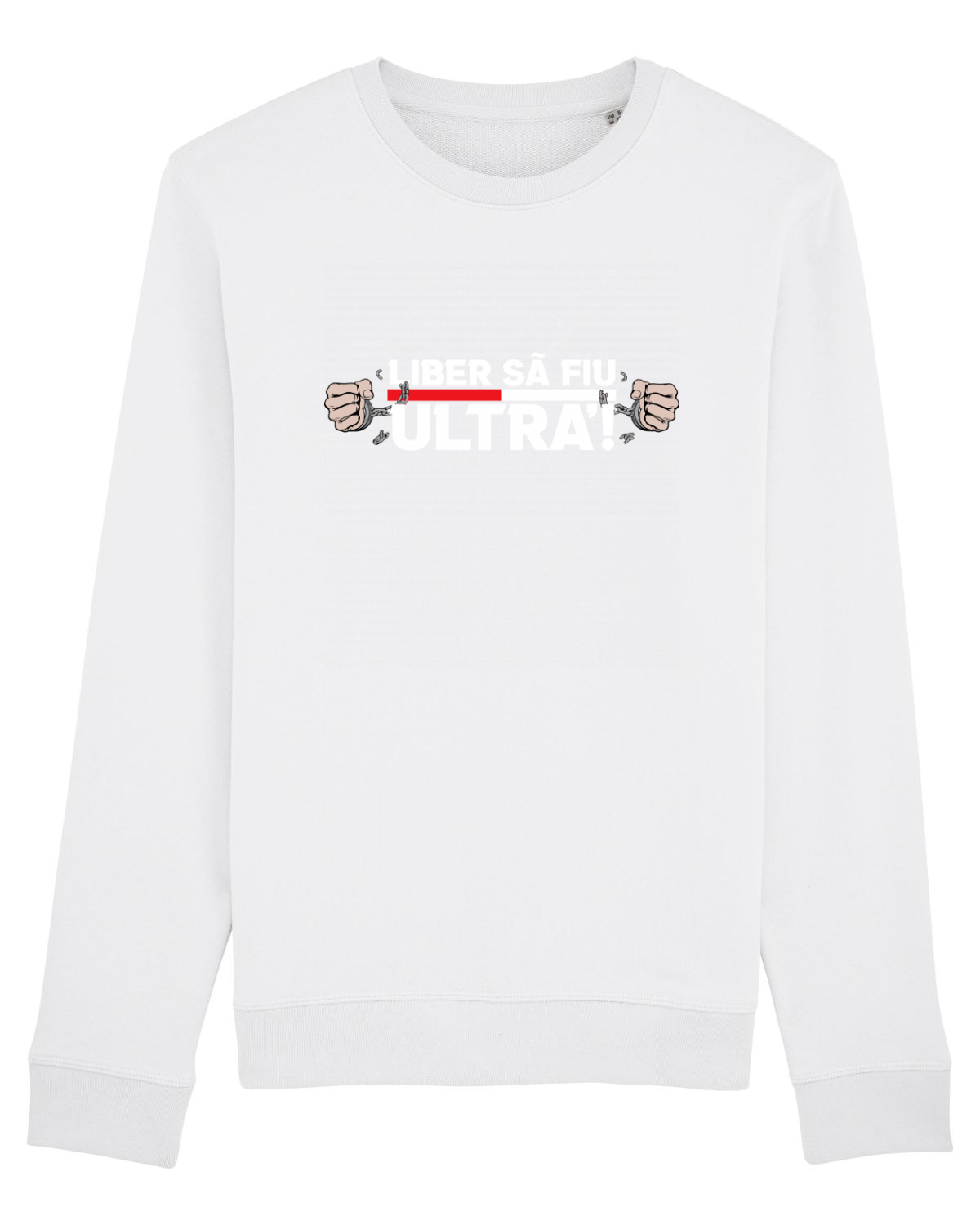 Bluză mânecă lungă Unisex Rise White