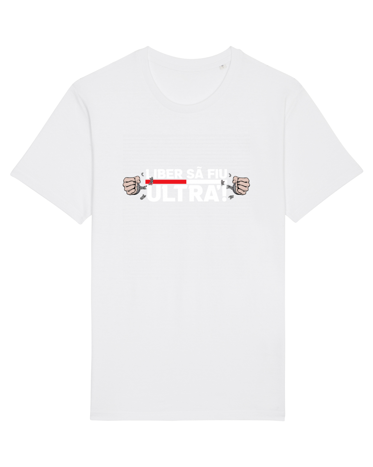 Tricou mânecă scurtă Unisex Rocker White