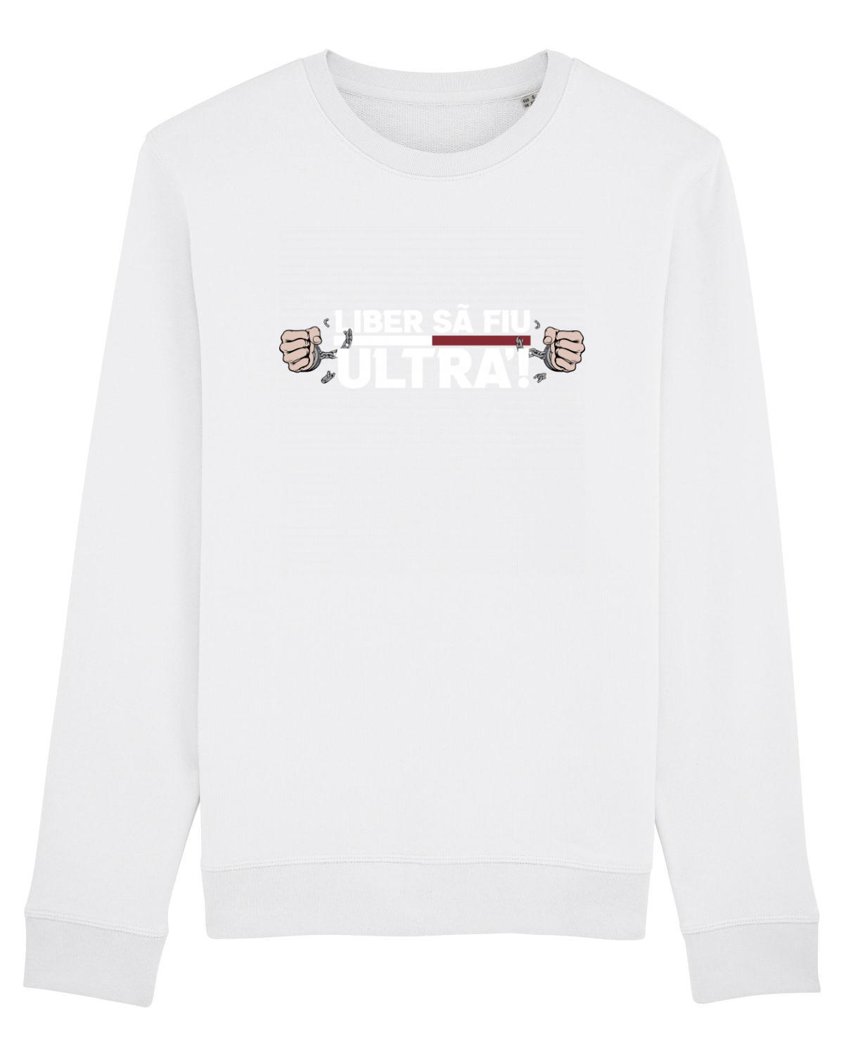 Bluză mânecă lungă Unisex Rise White