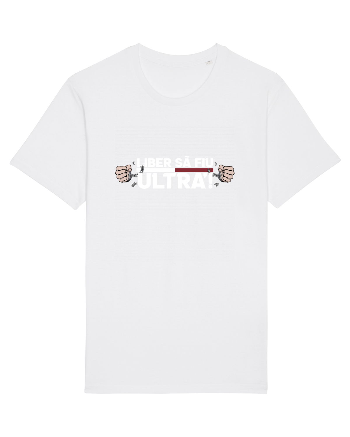 Tricou mânecă scurtă Unisex Rocker White