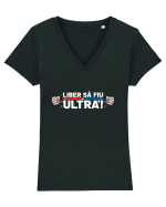 Liber sa fiu Ultra! Tricou mânecă scurtă guler V Damă Evoker