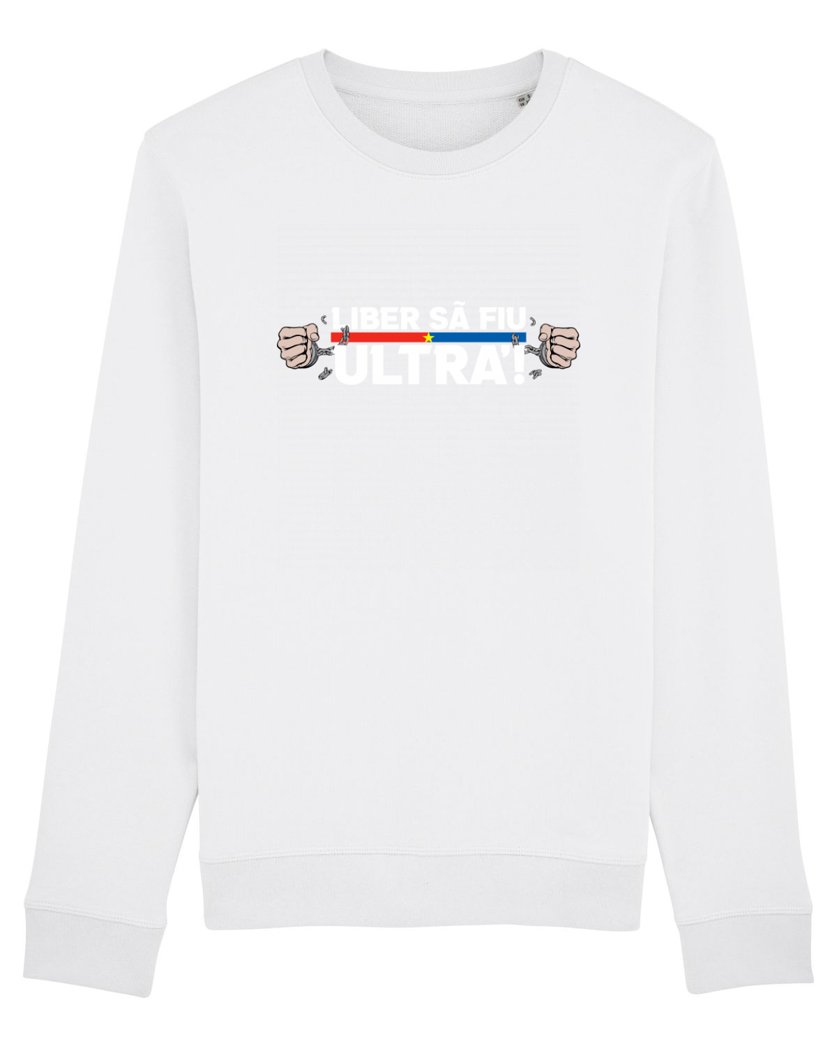 Bluză mânecă lungă Unisex Rise White