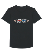 Liber sa fiu Ultra! Tricou mânecă scurtă guler larg Bărbat Skater