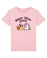 Melcul de curse - Never slow down  Tricou mânecă scurtă  Copii Mini Creator