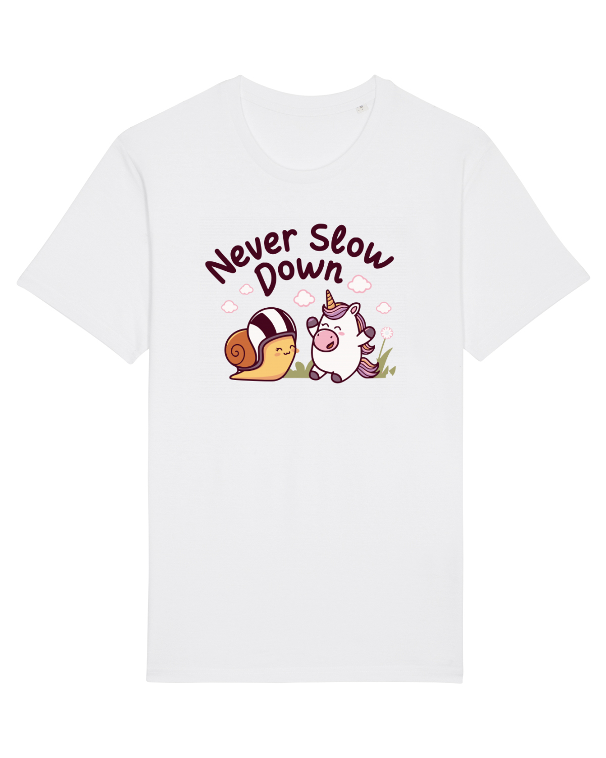 Tricou mânecă scurtă Unisex Rocker White