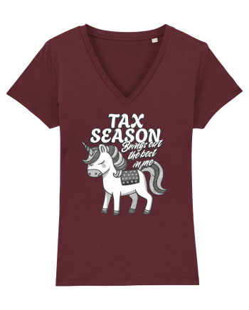 Tax season - unicornii contabili Burgundy