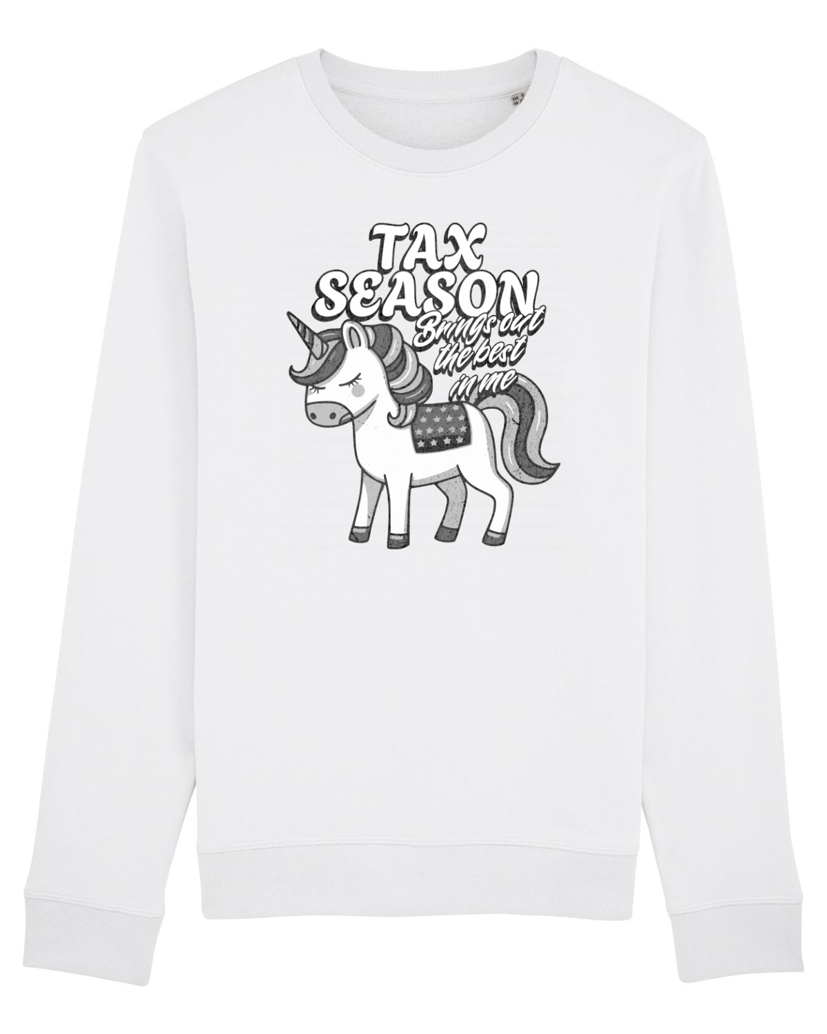 Bluză mânecă lungă Unisex Rise White