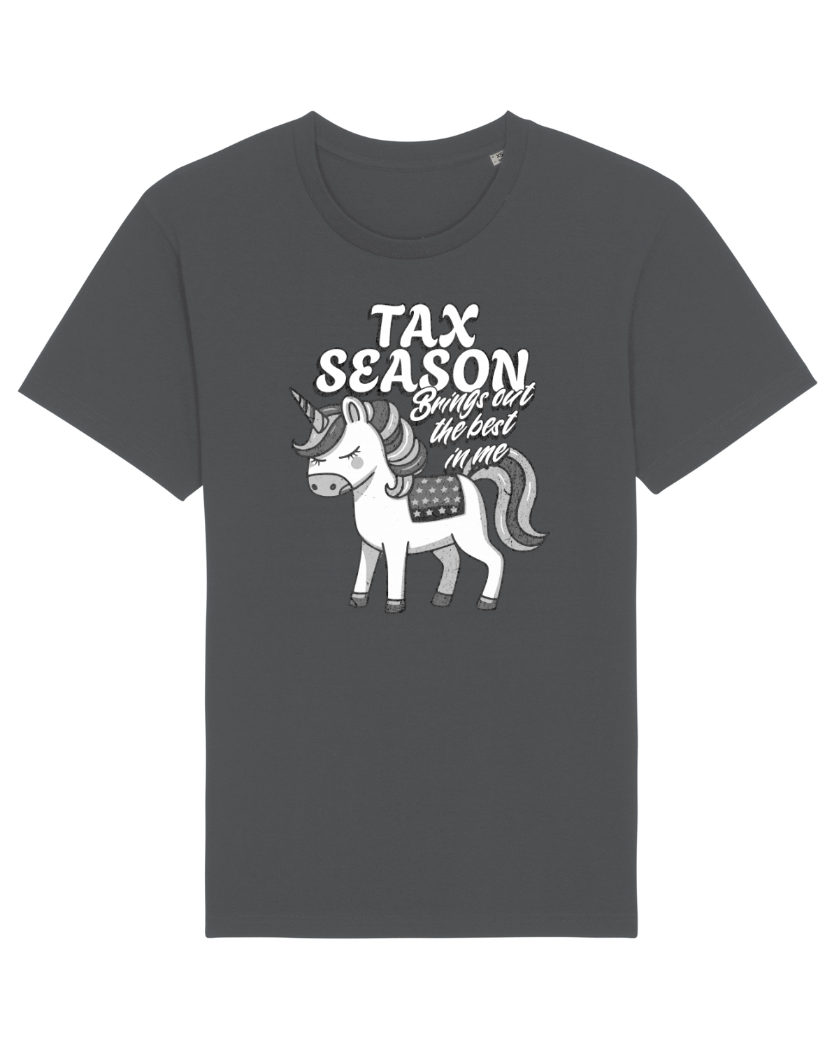 Tricou mânecă scurtă Unisex Rocker Anthracite