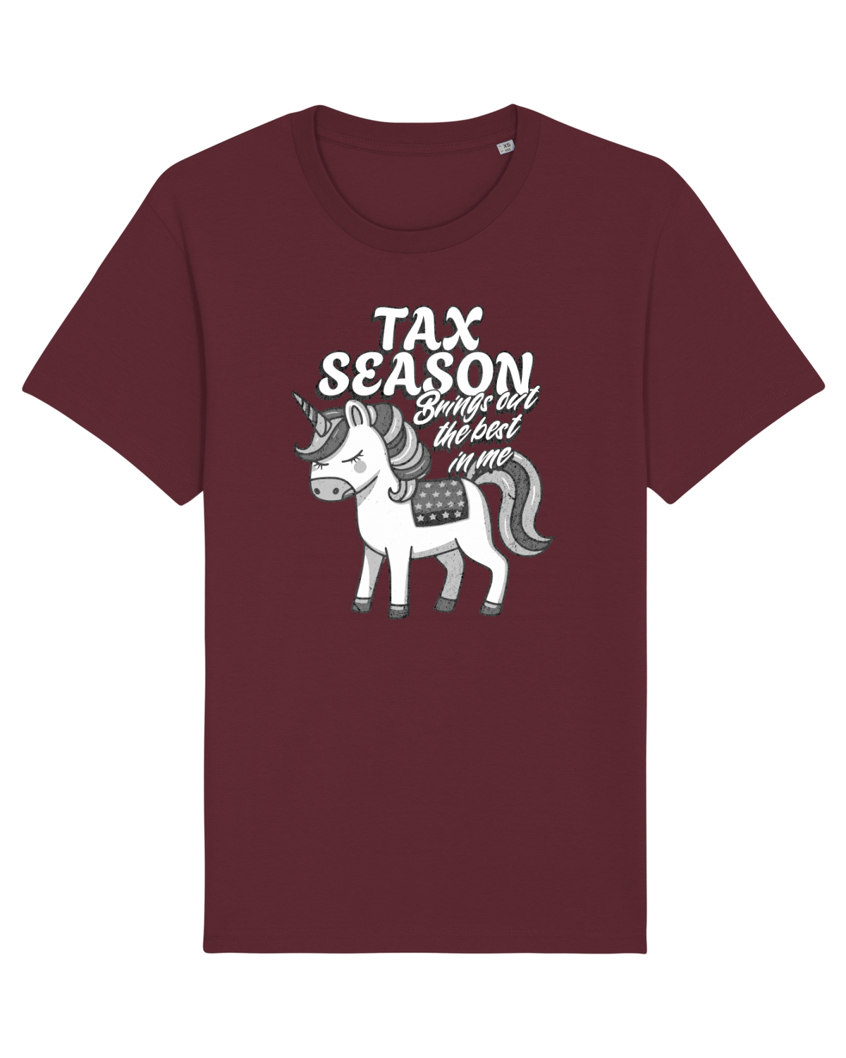 Tricou mânecă scurtă Unisex Rocker Burgundy