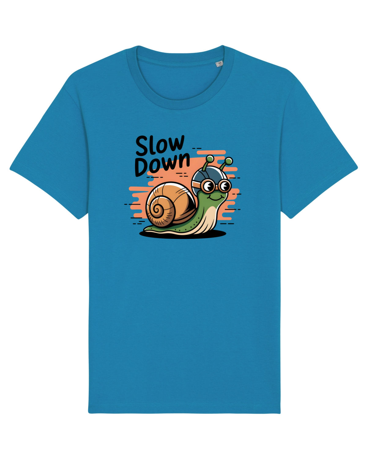 Tricou mânecă scurtă Unisex Rocker Azur