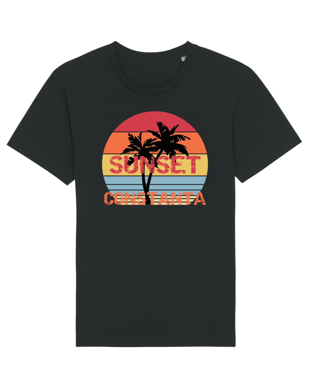 Tricou mânecă scurtă Unisex Rocker Black