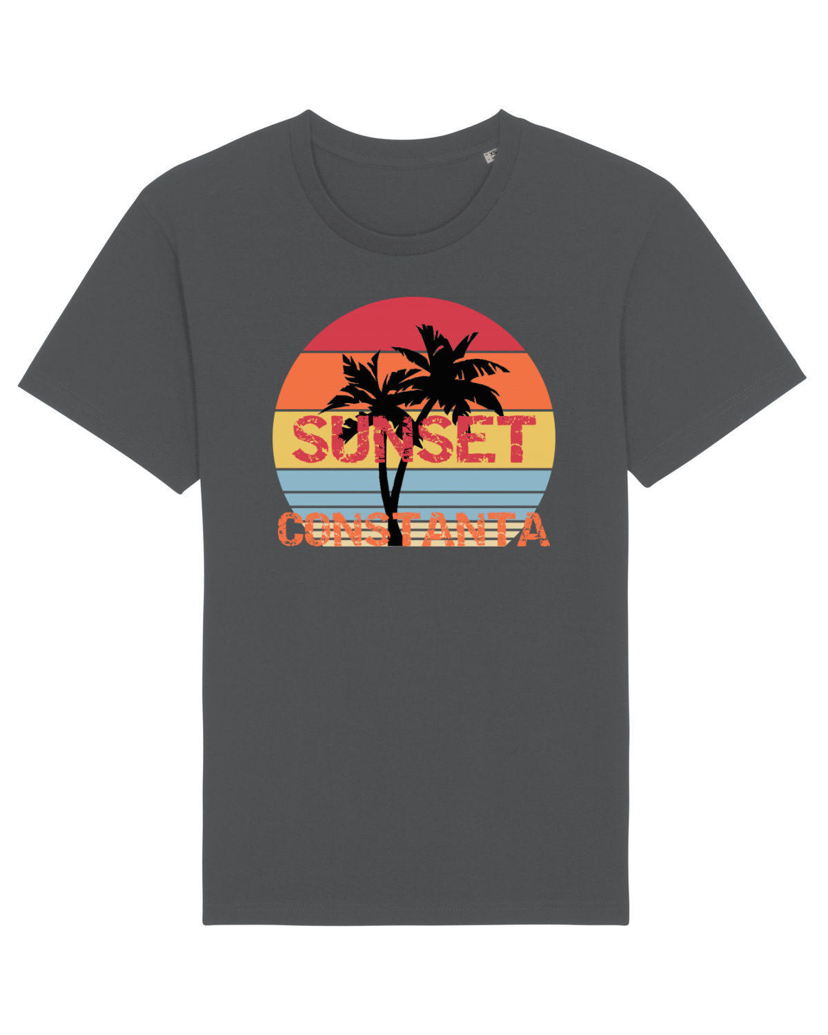 Tricou mânecă scurtă Unisex Rocker Anthracite