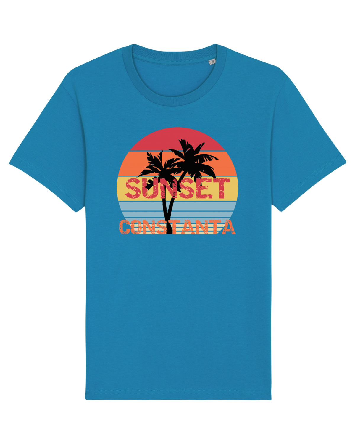 Tricou mânecă scurtă Unisex Rocker Azur