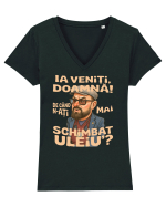 Ia veniti doamna! De cand n-ati mai schimbat uleiu'? Tricou mânecă scurtă guler V Damă Evoker