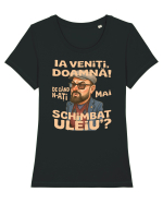 Ia veniti doamna! De cand n-ati mai schimbat uleiu'? Tricou mânecă scurtă guler larg fitted Damă Expresser