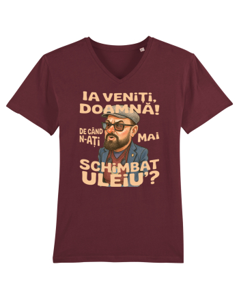 Ia veniti doamna! De cand n-ati mai schimbat uleiu'? Burgundy