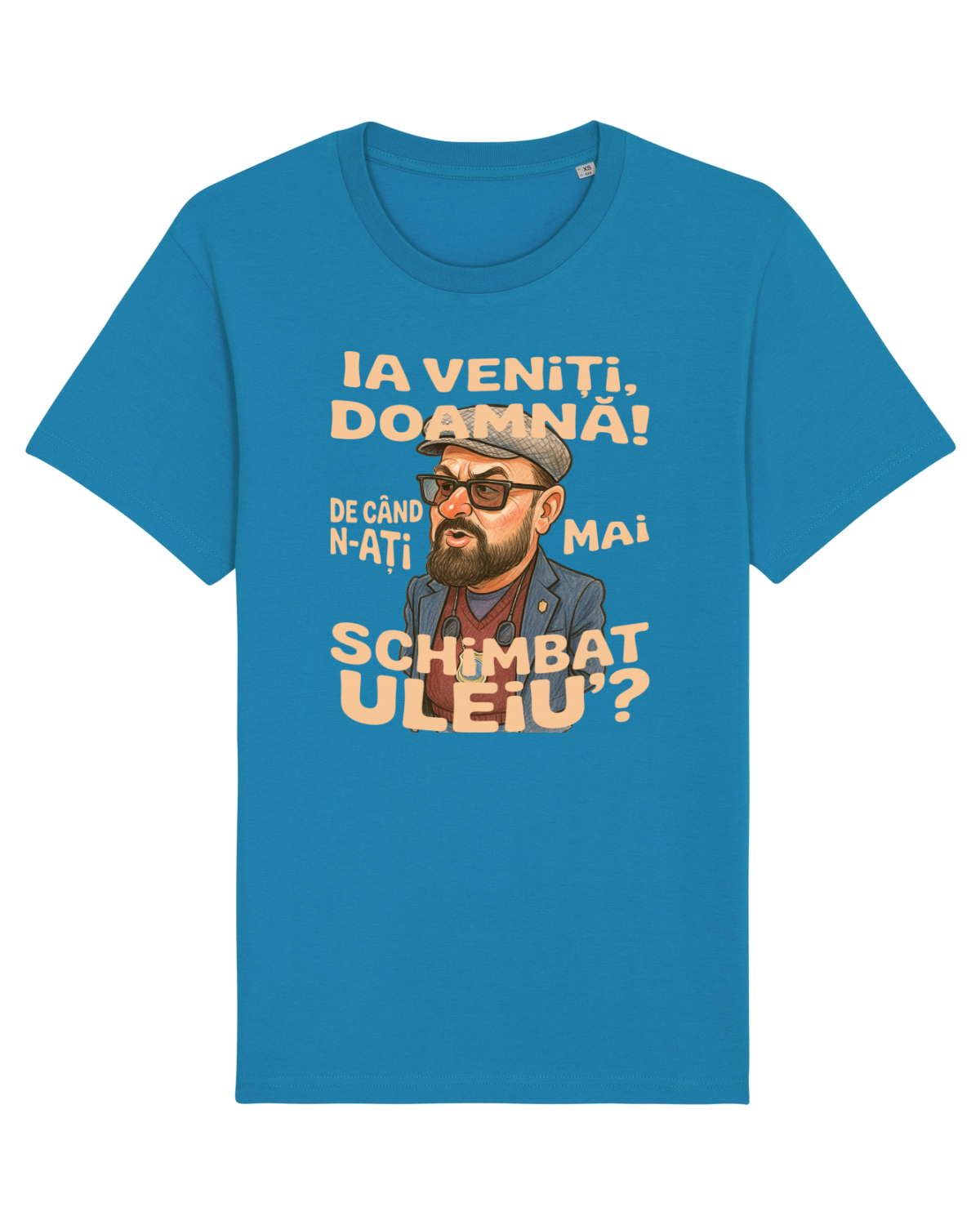 Tricou mânecă scurtă Unisex Rocker Azur