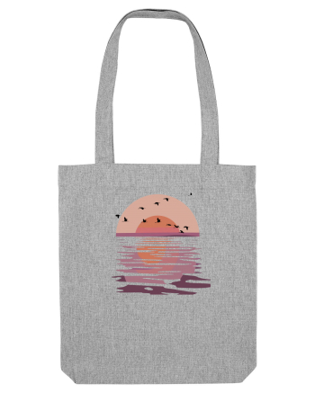 Flying Birds at Sunset Heather Grey