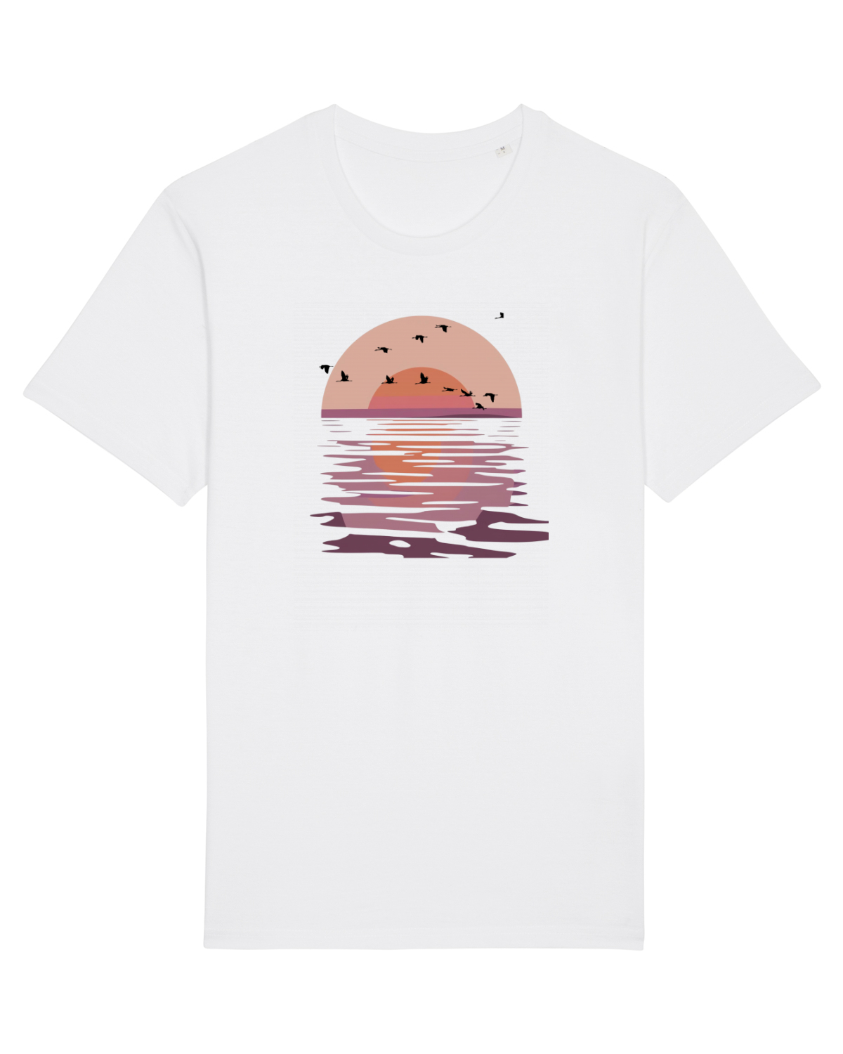 Tricou mânecă scurtă Unisex Rocker White