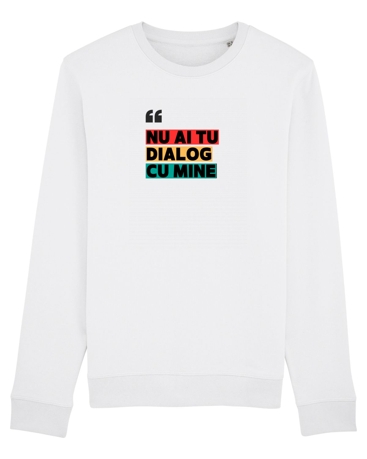 Bluză mânecă lungă Unisex Rise White